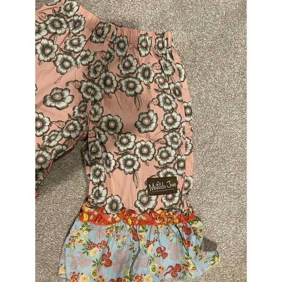 Matilda Jane Serendipity Size 4 Strawberry Bloom Ruffles Wide Leg Pant - Picture 3 of 5